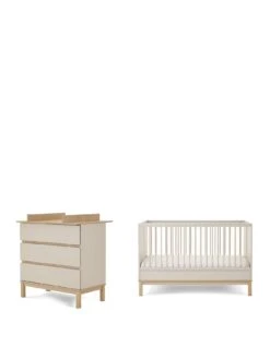 Obaby Astrid 2 Piece Nursery Furniture Set - Satin -FurniHaven Shop VIFEO SQ2 0000000174 SATIN SLf