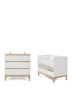 Obaby Astrid Mini 2 Piece Nursery Furniture Set - White -FurniHaven Shop VIFES SQ2 0000000013 WHITE SLf