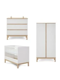 Obaby Astrid Mini 3 Piece Nursery Furniture Set - White -FurniHaven Shop VIFET SQ2 0000000013 WHITE SLf