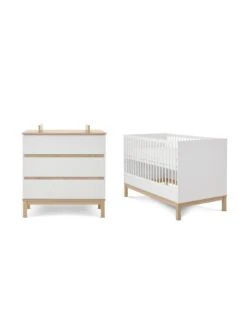 Obaby Astrid 2 Piece Nursery Furniture Set - White -FurniHaven Shop VIFEZ SQ4 0000000013 WHITE SLd
