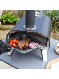 Zanussi Black Painted Wood Pellet Black Pizza Oven With Paddle & Cover -FurniHaven Shop VIZVZ SQ7 0000000088 NO COLOR SLd5