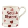Emma Bridgewater Pink Hearts Soul Sisters 1/2 Pint Mug -FurniHaven Shop VJEKI SQ1 0000000088 NO COLOR SLf