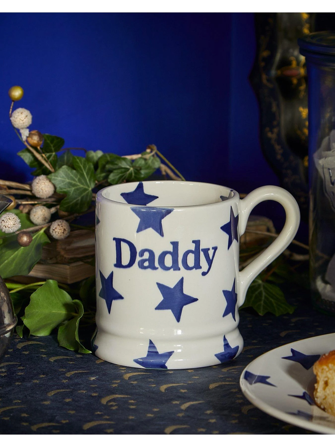 Emma Bridgewater Blue Star Daddy 1/2 Pint Mug 7 Emma Bridgewater Blue Star Daddy 1/2 Pint Mug - Image 5