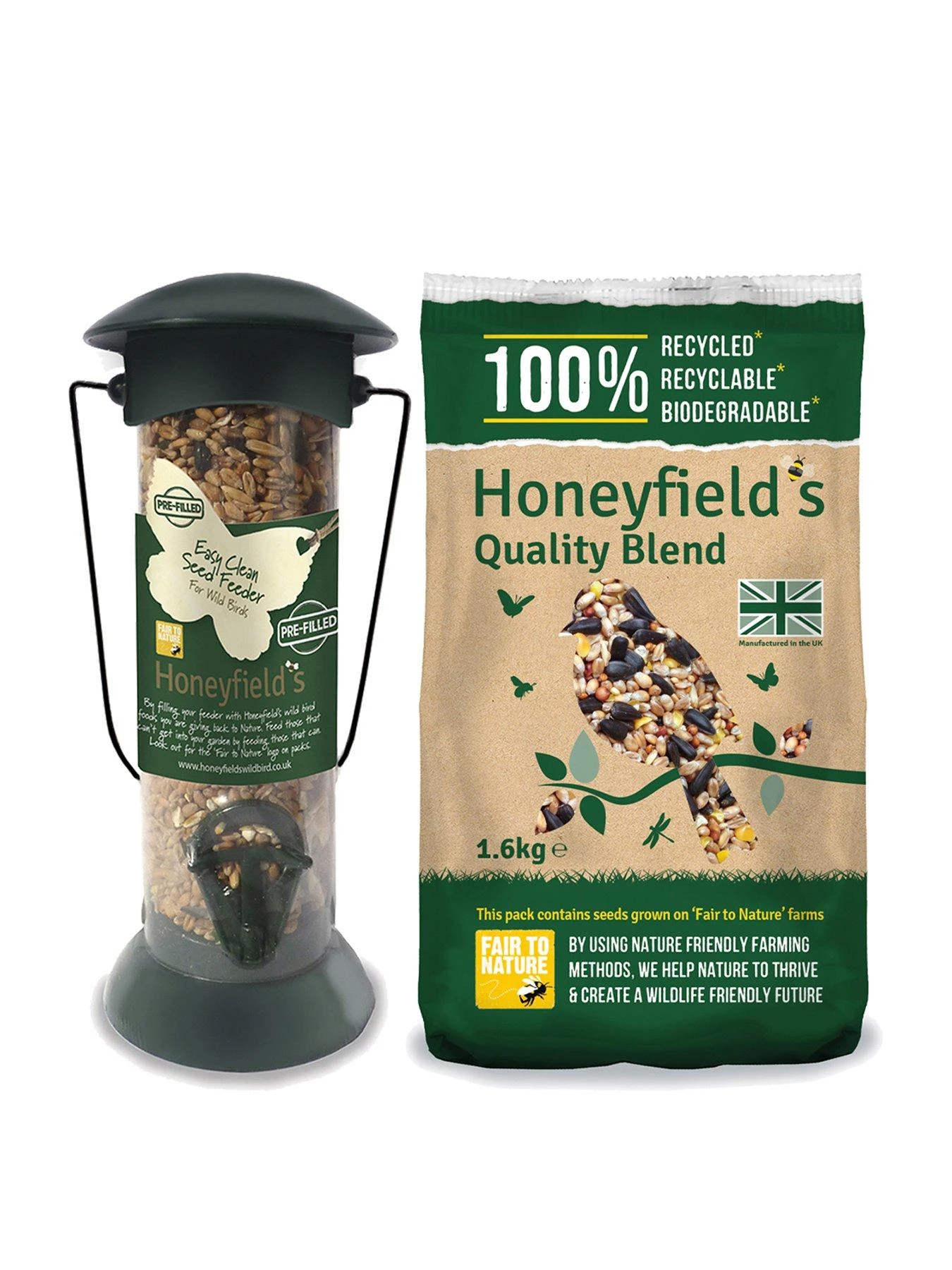 Honeyfield's Wild Bird Seed Feeder Pack 3 Honeyfield's Wild Bird Seed Feeder Pack