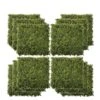 OutSunny 12-Piece 50 X 50cm Artificial Boxwood Wall Panel - Milan Grass, Privacy Fence Screen -FurniHaven Shop VJO5C SQ1 0000000099 N A SLf