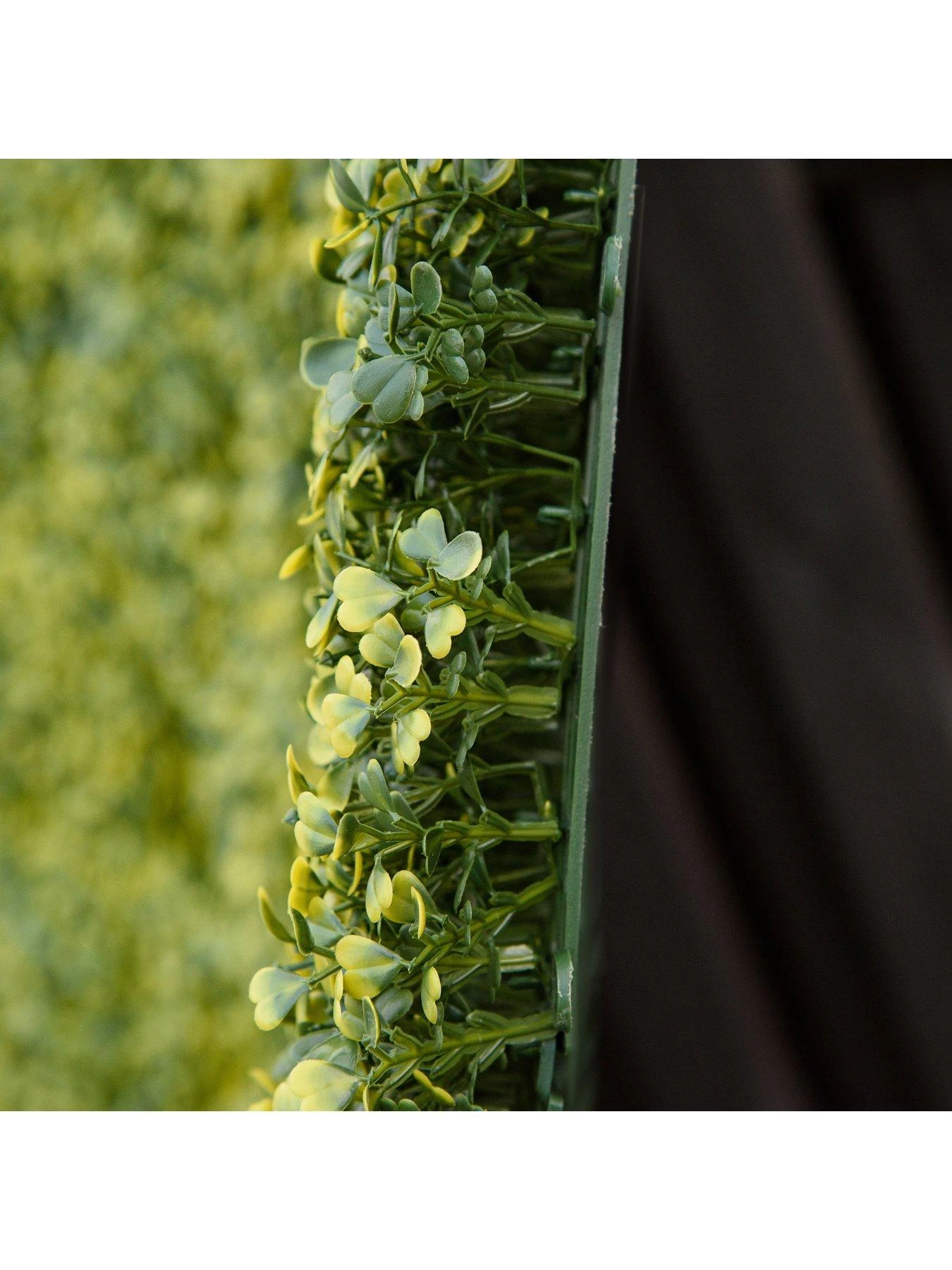 OutSunny 12-Piece 50 X 50cm Artificial Boxwood Wall Panel - Milan Grass, Privacy Fence Screen 9 OutSunny 12-Piece 50 X 50cm Artificial Boxwood Wall Panel - Milan Grass, Privacy Fence Screen - Image 7