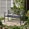 OutSunny Metal Frame Bench - Black 1 OutSunny Metal Frame Bench - Black -FurniHaven Shop VJO6Z SQ1 0000000099 N A RSr
