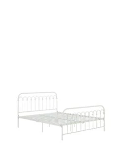 Novogratz Bright Pop Double Metal Bed Frame - White -FurniHaven Shop VJWQJ SQ3 0000000013 WHITE SLa