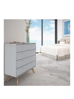 Dorel Home Cassie 4 Drawer Chest 11 Dorel Home Cassie 4 Drawer Chest -FurniHaven Shop VJWQM SQ3 0000000311 GREY OAK SLa