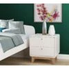 Dorel Home Cassie Bedside Table - White/Oak