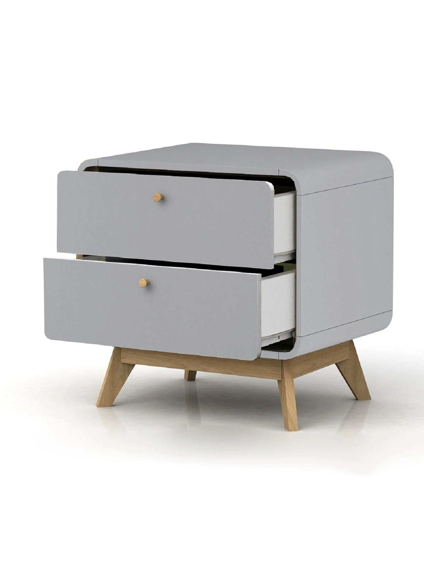 Dorel Home Cassie Bedside Table - Grey/Oak 7 Dorel Home Cassie Bedside Table - Grey/Oak - Image 5