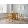 Julian Bowen Savoy 150 Cm Folding Dining Table + 4 Chairs Set -FurniHaven Shop VJXOH SQ1 0000000006 OAK RSr