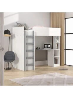 Very Home Miami Fresh High Sleeper With Mattress Options (Buy And SAVE!) - Grey -FurniHaven Shop VKCBQ SQ4 0000000005 GREY SLd1