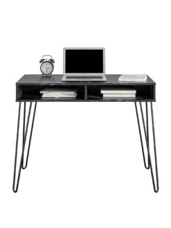 Novogratz Athena Desk - Black -FurniHaven Shop VKEE4 SQ3 0000000004 BLACK SLd