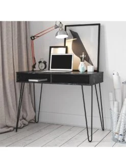 Novogratz Athena Desk - Black -FurniHaven Shop VKEE4 SQ5 0000000004 BLACK SLd2
