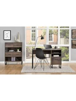 Candon Short Bookcase - Walnut -FurniHaven Shop VKEEP SQ6 0000000007 WALNUT SLd3