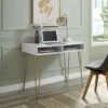 Novogratz Athena Desk - White -FurniHaven Shop VKEEU SQ1 0000000013 WHITE RSr