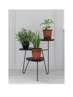 Novogratz Athena Plant Stand - Black -FurniHaven Shop VKEEV SQ2 0000000004 BLACK SLf