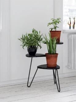 Novogratz Athena Plant Stand - Black -FurniHaven Shop VKEEV SQ5 0000000004 BLACK SLd2