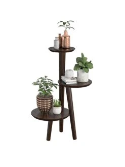 Novogratz Brittany Plant Stand -FurniHaven Shop VKEEY SQ2 0000000007 WALNUT SLf