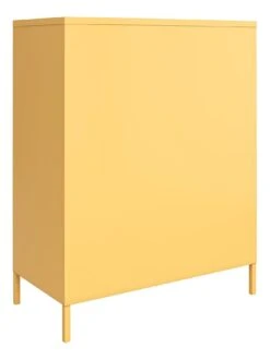 Novogratz Cache 2 Door Metal Locker Storage Cabinet -FurniHaven Shop VKEFO SQ5 0000000076 YELLOW SLd1