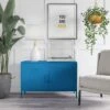 Novogratz Cache 2 Door Metal Locker Accent Cabinet - Blue -FurniHaven Shop VKEGS SQ1 0000000020 BLUE RSr