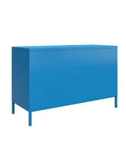 Novogratz Cache 2 Door Metal Locker Accent Cabinet - Blue -FurniHaven Shop VKEGS SQ5 0000000020 BLUE SLd1
