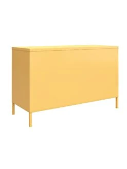 Novogratz Cache 2 Door Metal Locker Accent Cabinet - Yellow -FurniHaven Shop VKEGU SQ5 0000000076 YELLOW SLd1