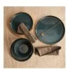 WATERSIDE Green Reactive Glaze 12-Piece Dinner Set -FurniHaven Shop VKEIV SQ1 0000000088 NO COLOR SLf