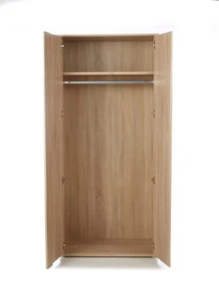 Everyday Lisson 2 Door Wardrobe - Oak - FSC® Certified -FurniHaven Shop VKM10 SQ4 0000000006 OAK SLd