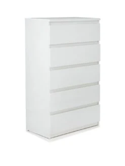 Everyday Lisson 5 Drawer Chest - White - FSC® Certified -FurniHaven Shop VKM15 SQ3 0000000013 WHITE SLa