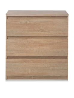 Everyday Lisson 3 Drawer Chest - Oak - FSC® Certified -FurniHaven Shop VKM30 SQ2 0000000006 OAK SLf