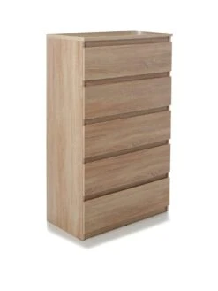 Everyday Lisson 5 Drawer Chest - FSC® Certified -FurniHaven Shop VKM32 SQ3 0000000006 OAK SLa