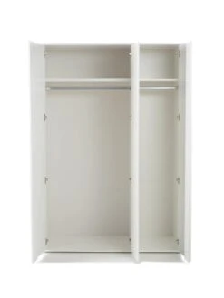 Everyday Lisson 3 Door Mirrored Wardrobe - White - FSC® Certified -FurniHaven Shop VKM65 SQ4 0000000013 WHITE SLd
