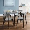 Julian Bowen Casa Set Of 4 Dining Chairs - Grey -FurniHaven Shop VKM6G SQ1 0000000005 GREY RSr