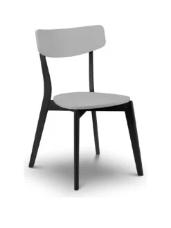 Julian Bowen Casa Set Of 4 Dining Chairs - Grey -FurniHaven Shop VKM6G SQ3 0000000005 GREY SLa