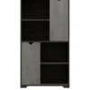 One Call Hollis Ready Assembled Tall Storage Unit -FurniHaven Shop VKT56 SQ2 0000000005 GREY SLf