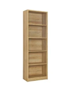 Everyday Metro Tall Wide Bookcase - Oak- FSC® Certified -FurniHaven Shop VKYN9 SQ3 0000000006 OAK SLa
