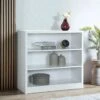 Everyday Metro Small Wide Bookcase - White - FSC® Certified -FurniHaven Shop VKYNB SQ1 0000000013 WHITE RSr
