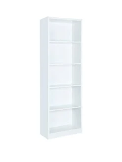 Everyday Metro Tall Wide Bookcase - White - FSC® Certified -FurniHaven Shop VKYNF SQ3 0000000013 WHITE SLa