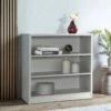 Everyday Metro Small Wide Bookcase - Grey - FSC® Certified 1 Everyday Metro Small Wide Bookcase - Grey - FSC® Certified -FurniHaven Shop VKYNH SQ1 0000000005 GREY RSr
