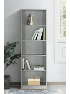 Everyday Metro Tall Wide Bookcase - Grey - FSC® Certified -FurniHaven Shop VKYNK SQ4 0000000005 GREY SLd