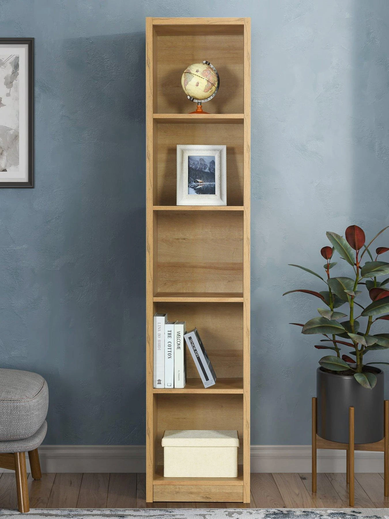 Everyday Metro Tall Bookcase - Oak - FSC® Certified 3 Everyday Metro Tall Bookcase - Oak - FSC® Certified