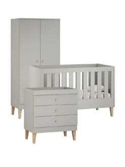 Venicci Saluzzo 3 Piece Furniture Set - Warm Grey -FurniHaven Shop VL3KR SQ2 0000000005 GREY SLf