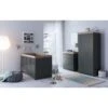 Little Acorns Burlington 3 Piece Furniture Roomset - Anthracite & Oak -FurniHaven Shop VL6PT SQ1 0000000311 GREY OAK RSr