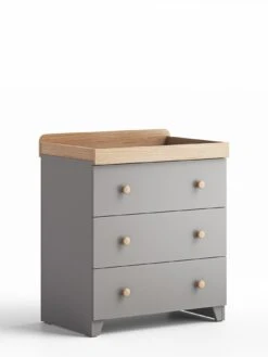 Little Acorns Classic 2 Tone 3 Piece Furniture Set - Grey/Oak -FurniHaven Shop VL6PZ SQ5 0000000311 GREY OAK SLd1