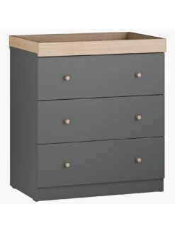 Little Acorns Burlington 2 Piece Furniture Set- Anthracite & Oak -FurniHaven Shop VL6Q2 SQ5 0000000311 GREY OAK SLd1