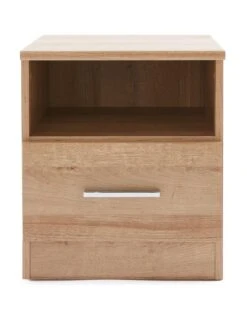 Panama 1 Drawer Bedside Cabinet - FSC® Certified -FurniHaven Shop VLFDD SQ2 0000000006 OAK SLf