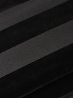 Style Sisters Velvet Stripe Bedspread Throw -FurniHaven Shop VLGBO SQ3 0000000004 BLACK SLd