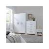 Very Home Rio 4 Piece Package - 3 Door Wardrobe, 5 Drawer Chest And 2 Bedside Chests - FSC® Certified -FurniHaven Shop VLGK2 SQ1 0000000013 WHITE RSr